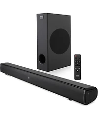 Pyle Wave Base Bluetooth Tabletop Soundbar Digital Speaker with Remote Control, Aux, Optical In, Usb In, Hdmi (Arc) & Coaxial