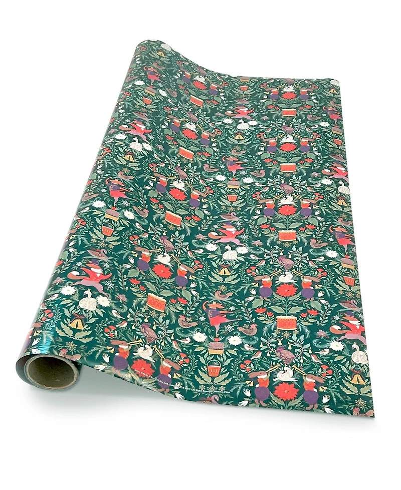 Punch Studio 12 Days Holiday Gift Wrap, 30" x 120"