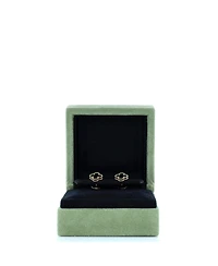 Pre-Owned Van Cleef & Arpels Sweet Alhambra Stud Earrings 18K Gold and Onyx