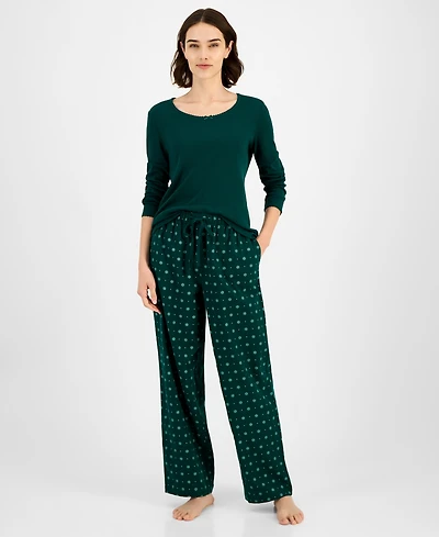 Charter Club Women's Cotton Flannel Plaid Pajama Pants, Created for Macy's