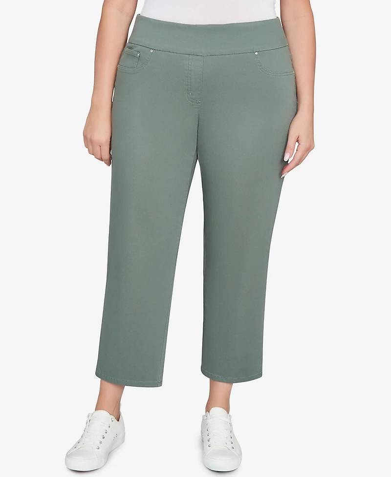Ruby Rd. Plus Soft Denim Faux Pocket Pants