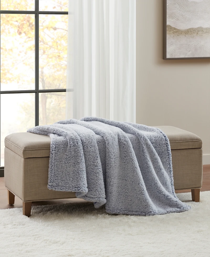 Premier Comfort Cozy Sherpa Throw Blanket, 50" x 60"
