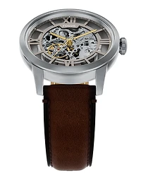 Fossil Men's Townsman Automatic Brown Leather Watch, 44mm