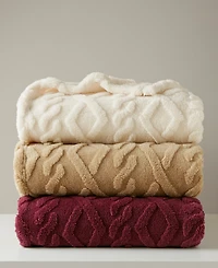 Premier Comfort Cozy Cable Throw Blanket, 50" x 60" (A $30.00 Value)