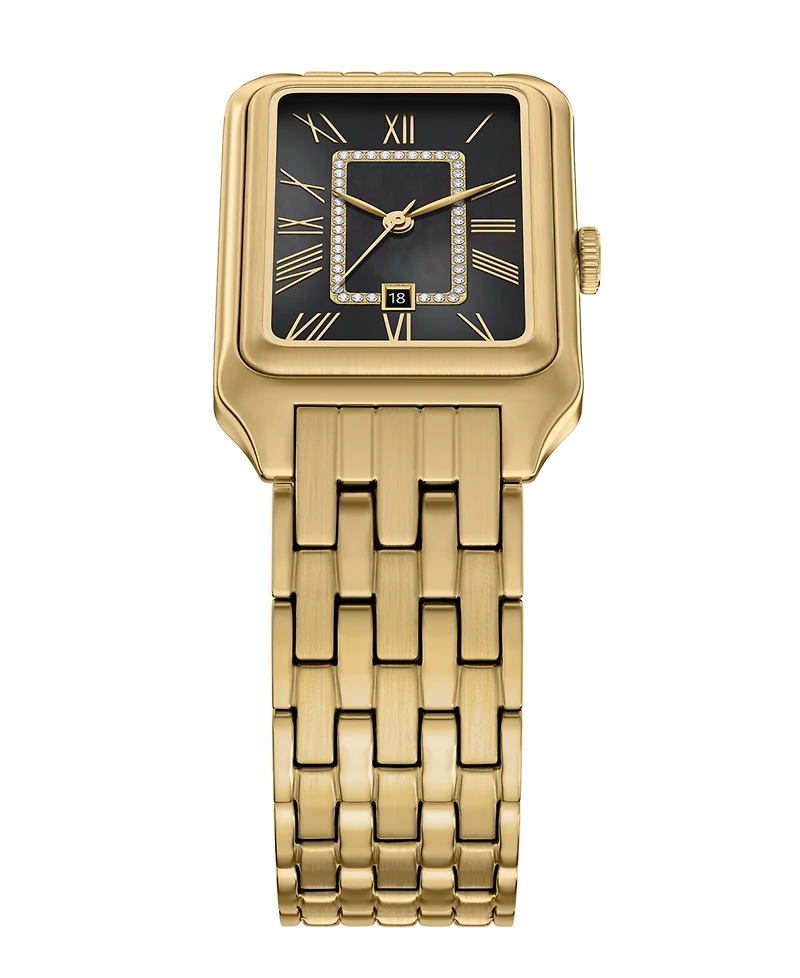 Fossil Women's Raquel Three-Hand Date Gold-Tone Stainless Steel Watch, 26mm