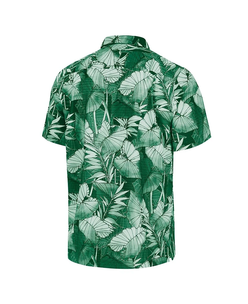 Tommy Bahama Men's Green New York Jets Big Tall Coast Nuevo Fronds IslandZone Button-Up Shirt