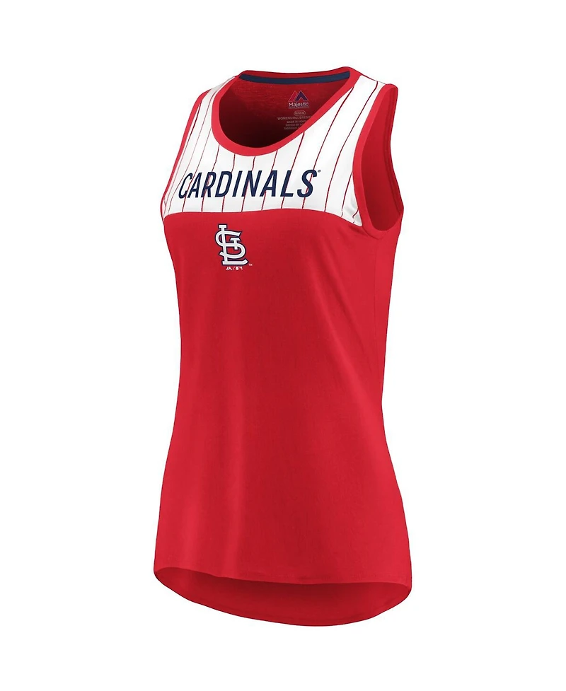 Majestic Women's Red St. Louis Cardinals Break From Tradition Tank Top