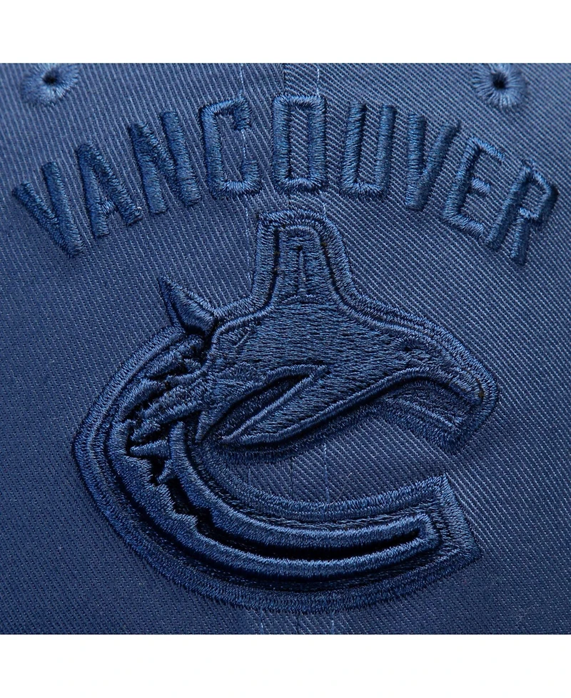 Fanatics Women's Vancouver Canucks Blue/White Iconic Lockup Adjustable Trucker Hat