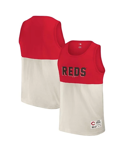 Darius Rucker Collection by Fanatics Men's Red Cincinnati Reds Color Block Tank Top