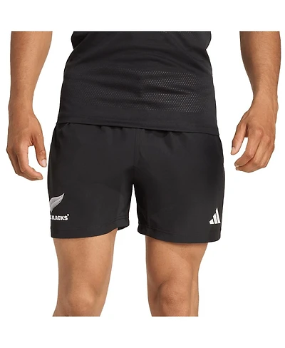 Adidas Men's Black New Zealand Rugby 2025/26 Home Shorts