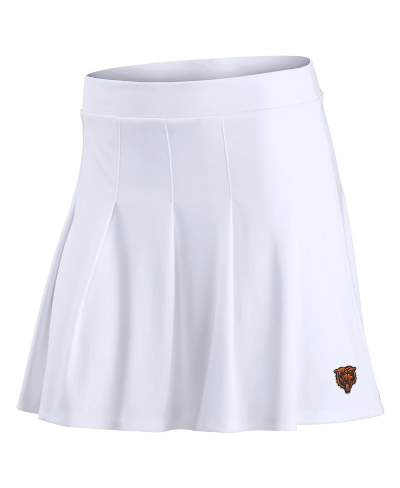 Fanatics Women's White Chicago Bears Primary Logo Tennis Skort