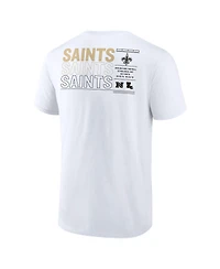 Fanatics Men's White New Orleans Saints Repeat Stats T-Shirt