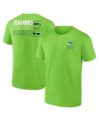 Fanatics Men's Neon Green Seattle Seahawks Repeat Stats T-Shirt