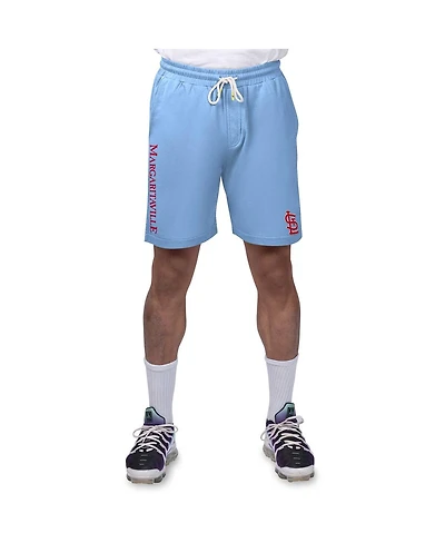 Margaritaville Men's Light Blue St. Louis Cardinals Peached French Terry Shorts