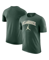 Jordan Men's and Women's Hunter Green Milwaukee Bucks Essential Cities T-Shirt
