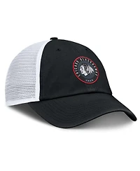 Fanatics Men's Black/White Chicago Blackhawks Averie Trucker Adjustable Hat