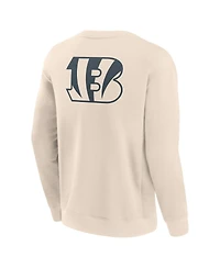 Fanatics Men's Cream Cincinnati Bengals Elements Future Ground Lettering Pullover Sweatshirt