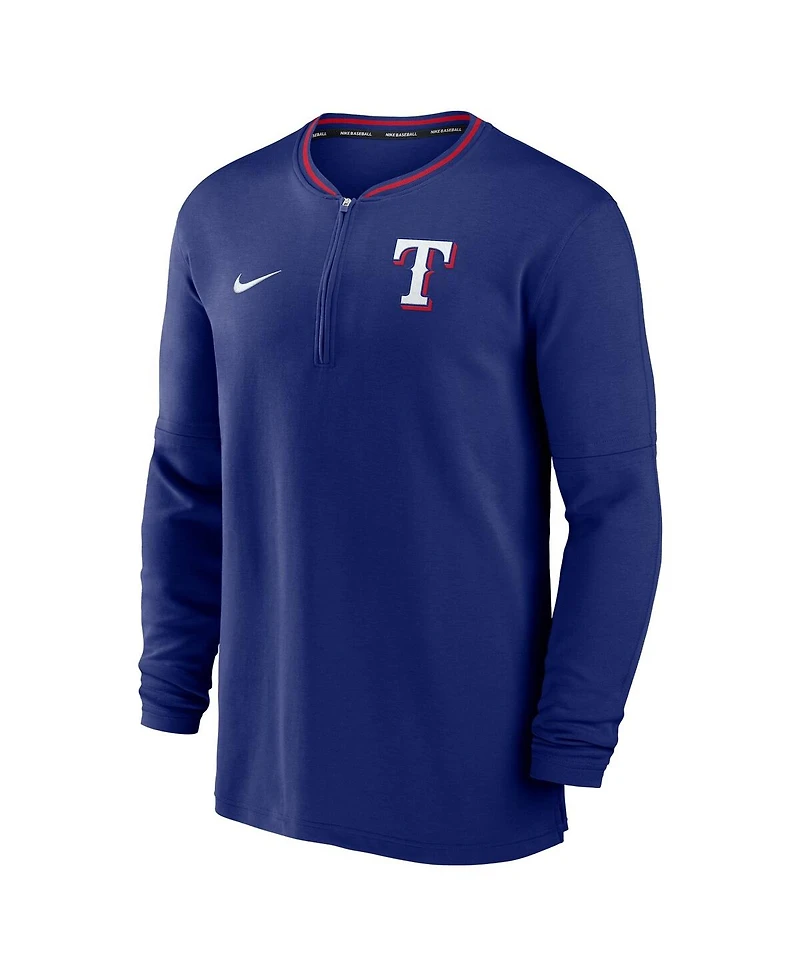 Nike Men's Royal Texas Rangers Authentic Collection Performance Half-Zip Pullover Sweatshirt