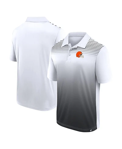 Logo Athletic Men's White Cleveland Browns Sandlot Game Polo Shirt