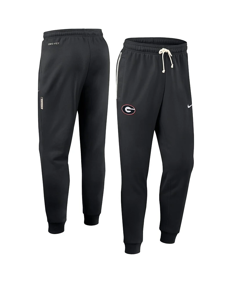 Nike Men's Black Georgia Bulldogs 2025 Sideline Performance Taper Pants