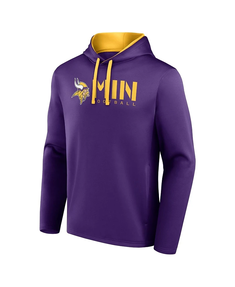 Logo Athletic Men's Purple Minnesota Vikings Head Start Pullover Hoodie