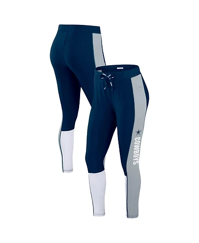 Wear by Erin Andrews Women's Navy Dallas Cowboys Color-Block Leggings