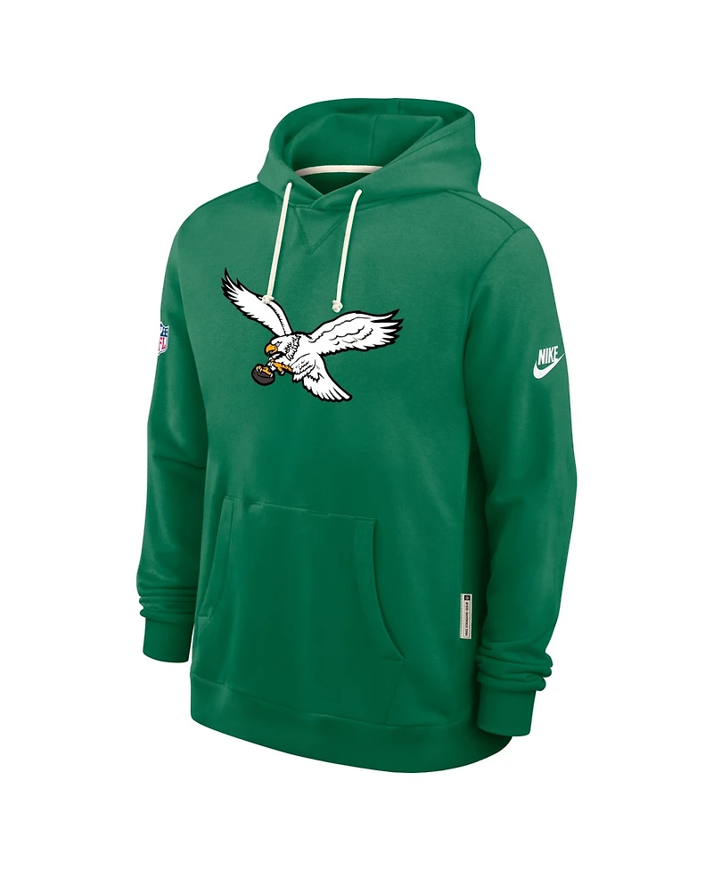 Nike Men's Kelly Green Philadelphia Eagles Sideline Offensive Set Play Performance Pullover Hoodie