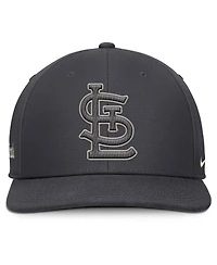 Nike Men's Anthracite St. Louis Cardinals Statement Pro Snapback Hat