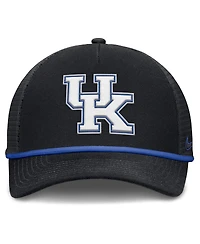 Nike Men's Black Kentucky Wildcats Rise Primetime Trucker Adjustable Hat