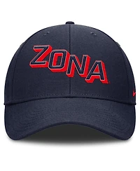 Nike Men's Navy Arizona Wildcats Slanted Primetime Rise Performance Adjustable Hat