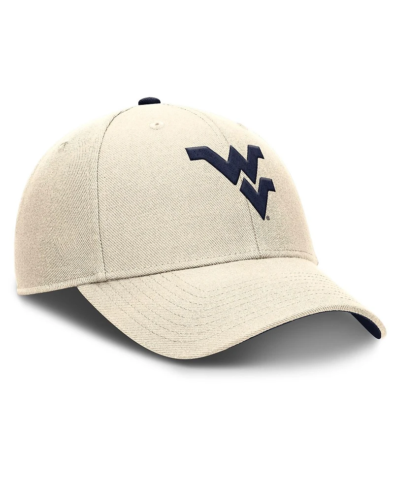 Nike Men's Natural West Virginia Mountaineers Rise Primetime Performance Trucker Adjustable Hat