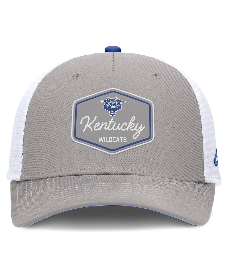 Nike Men's Gray Kentucky Wildcats Rise Legacy Adjustable Trucker Hat