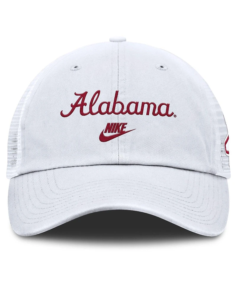 Nike Men's White Alabama Crimson Tide Club Legacy Adjustable Trucker Hat