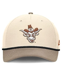 Nike Men's Natural Texas Longhorns Rise Legacy Throwback Logo Adjustable Hat