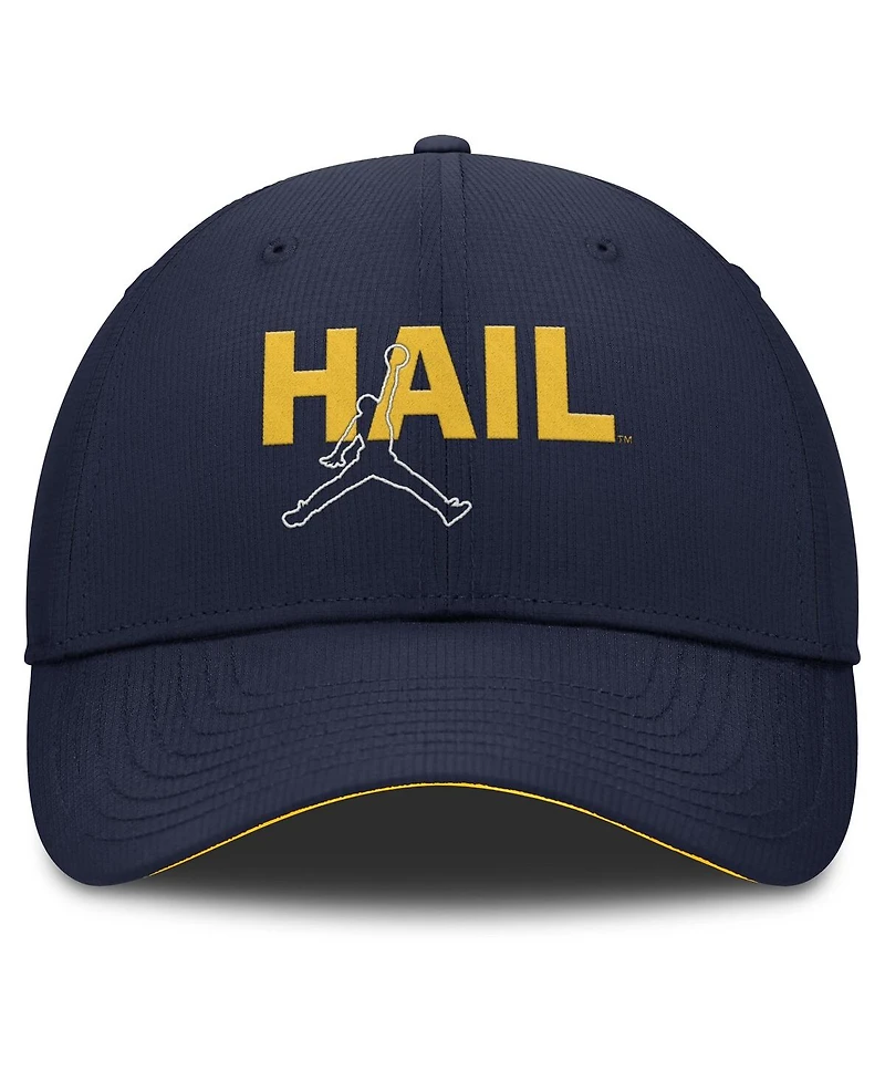 Jordan Men's Navy Michigan Wolverines Club Prep Performance Adjustable Hat