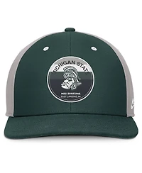 Nike Men's Green/Gray Michigan State Spartans Prep Pro Performance Snapback Hat
