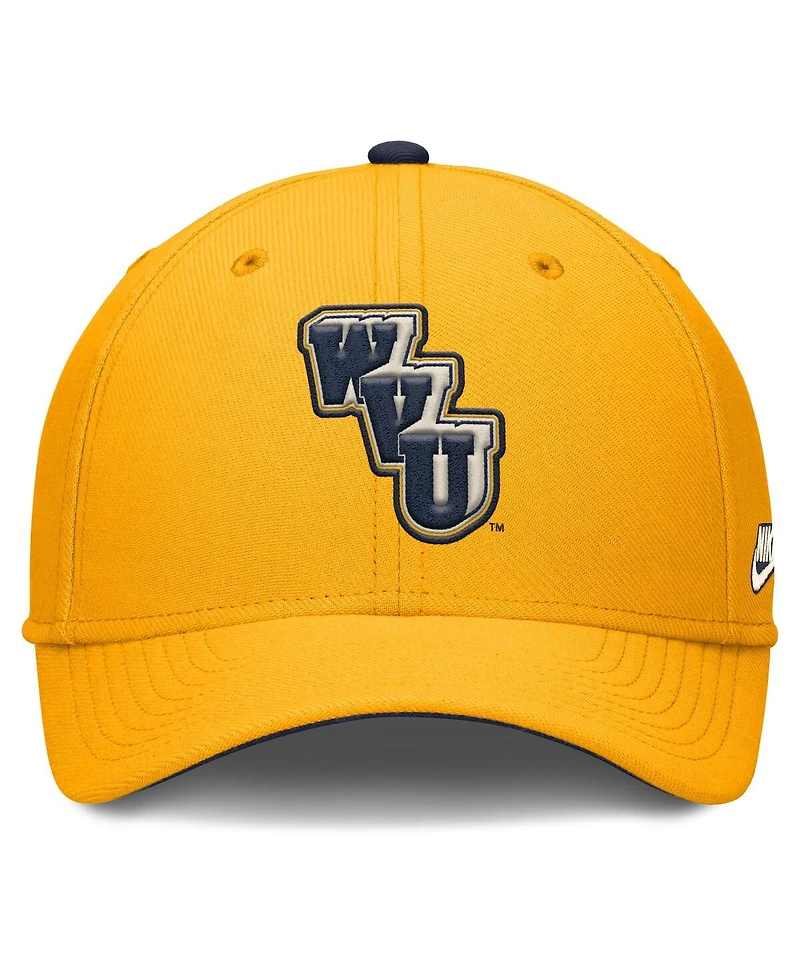 Nike Men's Gold West Virginia Mountaineers Legacy Rise Performance Flex Hat