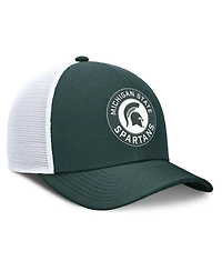 Nike Men's Green/White Michigan State Spartans Rise Primetime Performance Trucker Adjustable Hat