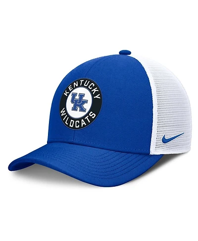 Nike Men's Royal/White Kentucky Wildcats Rise Primetime Performance Trucker Adjustable Hat