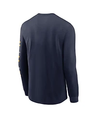 Nike Men's Navy West Virginia Mountaineers Classic Location Long Sleeve T-Shirt