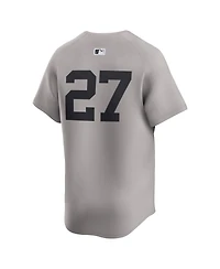 Nike Men's Giancarlo Stanton Gray New York Yankees Road Limited Player Jersey
