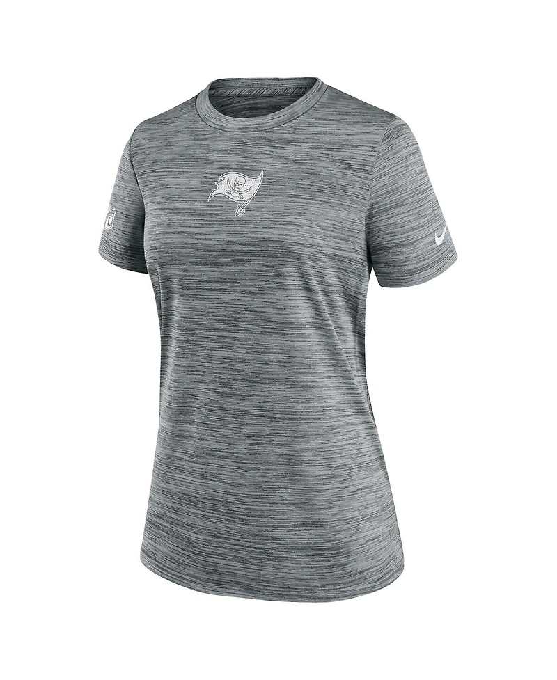 Nike Women's Gray Tampa Bay Buccaneers Sideline Velocity Performance T-Shirt