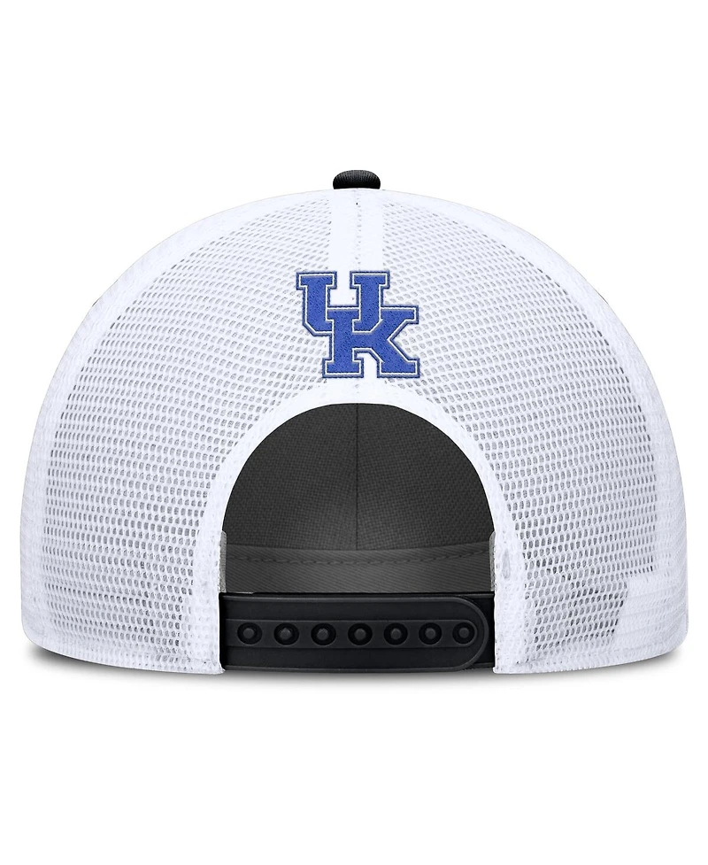 Nike Men's Black/White Kentucky Wildcats 2025 On-Field Rise Patch Trucker Adjustable Hat