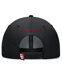 Jordan Men's Black Oklahoma Sooners 2025 On-Field Rise Performance Adjustable Hat