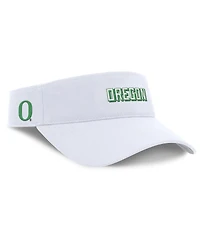 Nike Men's White Oregon Ducks 2025 On-Field Gameday Performance Ace Adjustable Visor Hat