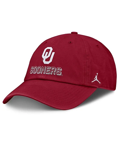 Jordan Men's Crimson Oklahoma Sooners 2025 On-Field Club Adjustable Hat