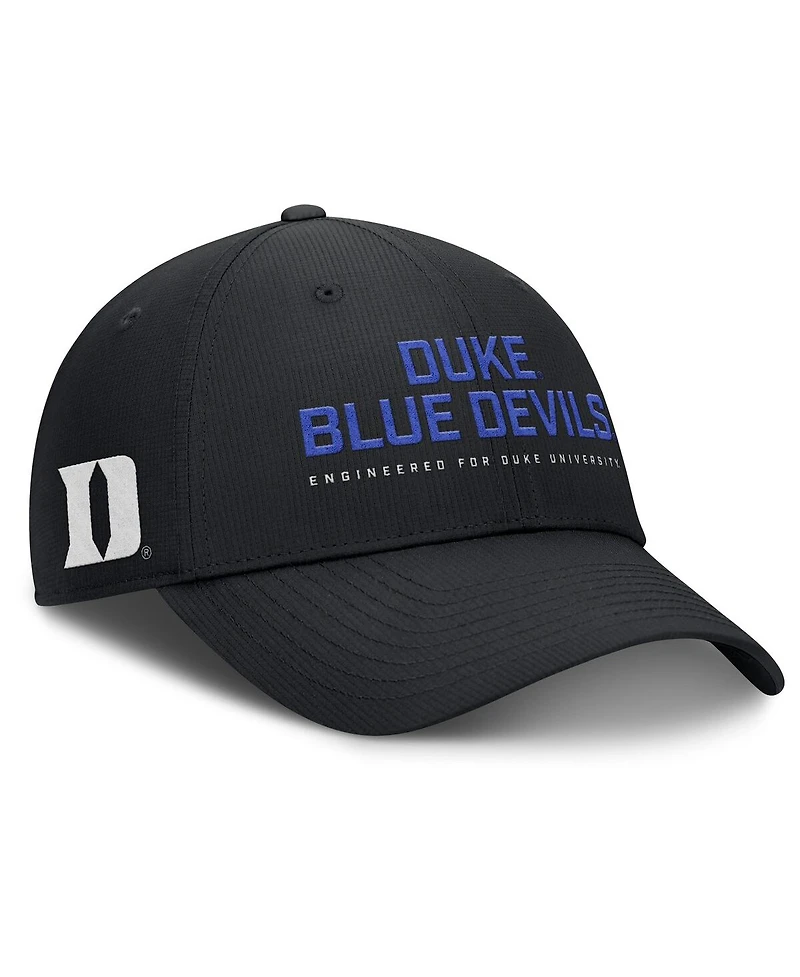 Nike Men's Black Duke Blue Devils 2025 On-Field Gameday Club Adjustable Hat