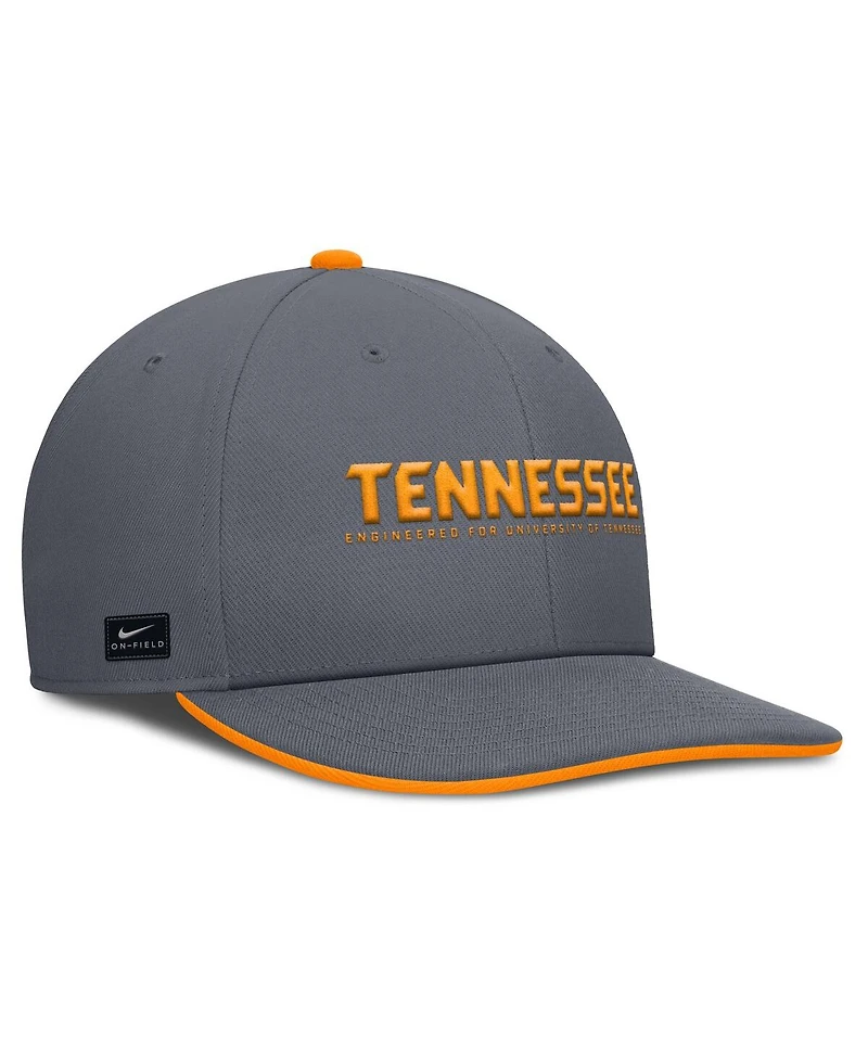 Nike Men's Gray Tennessee Volunteers 2025 On-Field Pro Performance Adjustable Hat