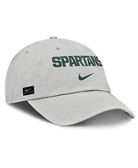 Nike Men's Gray Michigan State Spartans 2025 On-Field Gameday Club Adjustable Hat