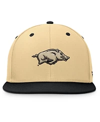Fanatics Men's Gold/Black Arkansas Razorbacks Balance Fitted Hat